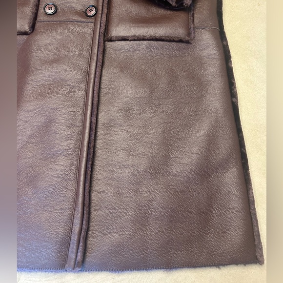 Rebecca Minkoff Women’s Shearling Lined Leather Coat - Picture 8 of 15